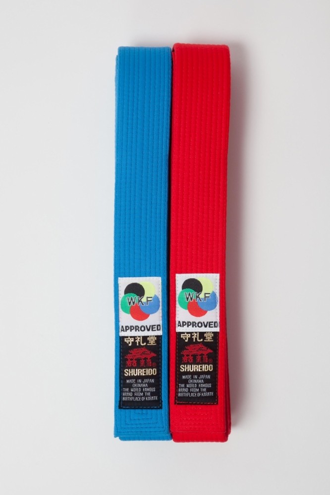 Shureido WKF Approved Red & Blue Belt (Kumite)