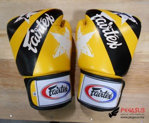Fairtex Muay Thai/Boxing Gloves  BGV1 “Nation Prints” Collection. YELLOW