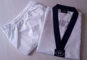 LS Taekwondo Black Belt Dobok (Ribbed cotton)