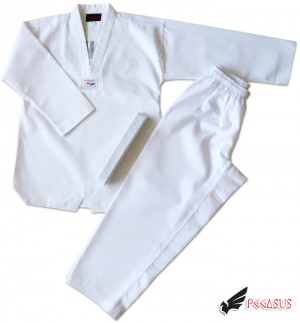 Pegasus Taekwondo Uniform (WHITE COLAR)
