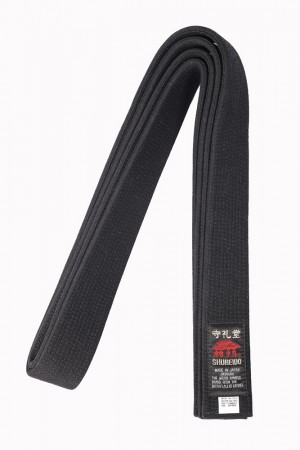 Shureido black satin belt