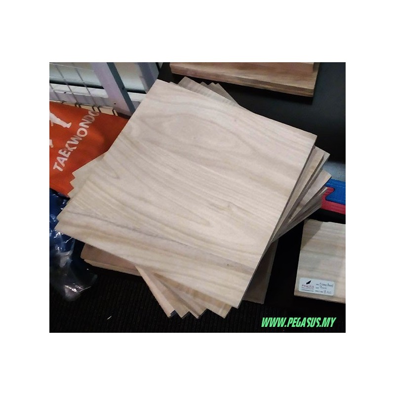 Adhesive Demo Board for Martial Arts | Easy-Break Wood 28x28cm Adhesive Demo Board for Martial Arts | Easy-Break Wood 28x28cm
