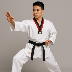 Poom belt Taekwondo uniform - Golden Dragon A303