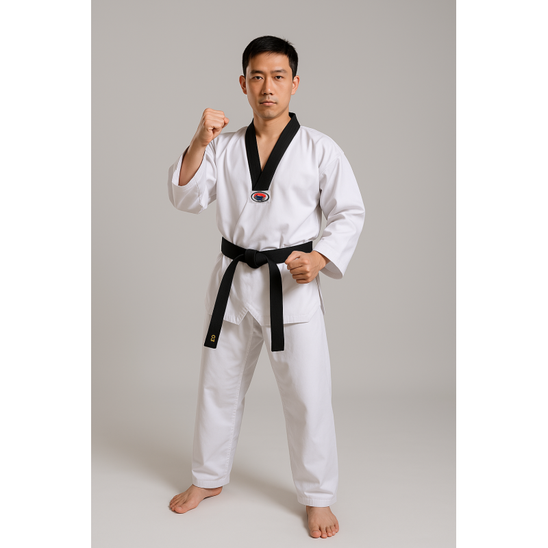 Black Collar Taekwondo Uniform – Golden Dragon A302