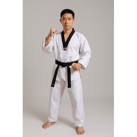 Black Collar Taekwondo Uniform – Golden Dragon A302