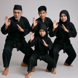 Premium Silat Uniform – High-Quality Polyester/Cotton | OMAS