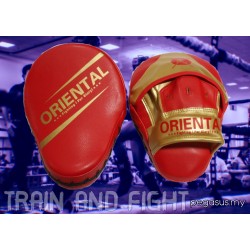 Oriental HD03 Focus Mitts – PU Leather Hook & Jab Pads for Martial Arts