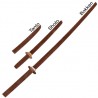 High-Quality Red Oak Bokken 40” | Wooden Practice Sword with Tsuba