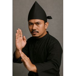 Traditional Tanjak Silat – Authentic Malay Warrior Headgear