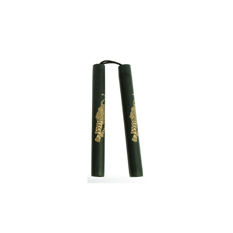 TW4006A Foam Nunchaku for Beginners | Rubber String Nunchaku with Dragon Design TW4006A Foam Nunchaku for Beginners | Rubber String Nunchaku with Dragon Design