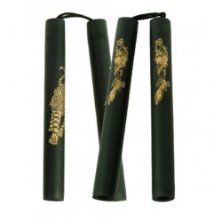 TW4006A Foam Nunchaku for Beginners | Rubber String Nunchaku with Dragon Design