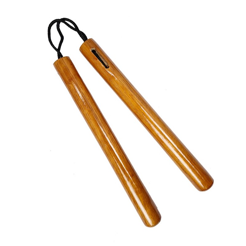TW4008AR Round Wooden Nunchaku | 12" Rope-Connected Hardwood Nunchaku TW4008AR Round Wooden Nunchaku | 12" Rope-Connected Hardwood Nunchaku