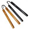 TW4008AR Round Wooden Nunchaku | 12" Rope-Connected Hardwood Nunchaku