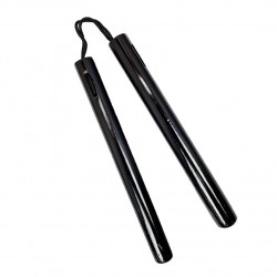 TW4008AR Round Wooden Nunchaku | 12" Rope-Connected Hardwood Nunchaku