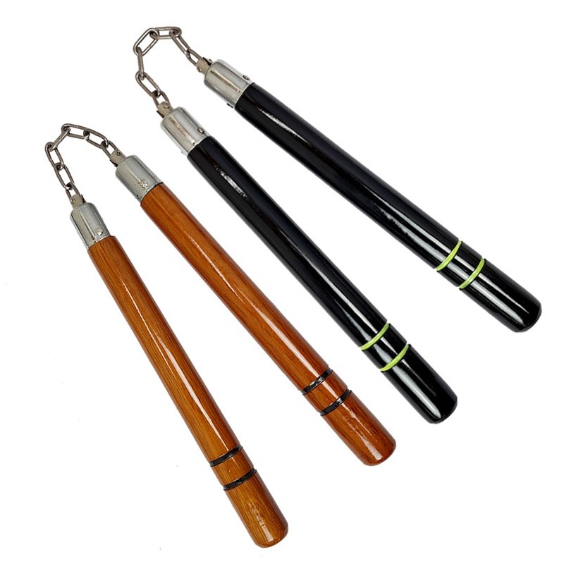 TW4009B Wooden Nunchaku with Ball Bearing | 12" Hardwood Martial Arts Weapon TW4009B Wooden Nunchaku with Ball Bearing | 12" Hardwood Martial Arts Weapon