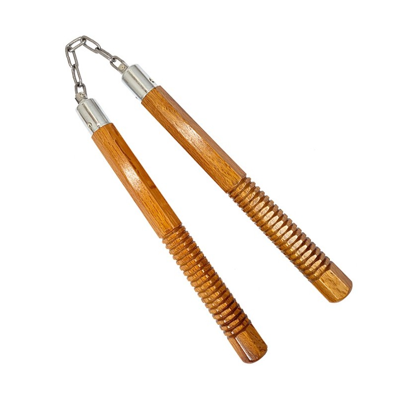 TW4009C Octagon Wooden Nunchaku | 12" Ball-Bearing Martial Arts Weapon TW4009C Octagon Wooden Nunchaku | 12" Ball-Bearing Martial Arts Weapon