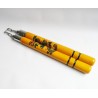 TW4009D Natural Wooden Nunchaku | 12" Ball-Bearing Martial Arts Weapon with Dragon Design
