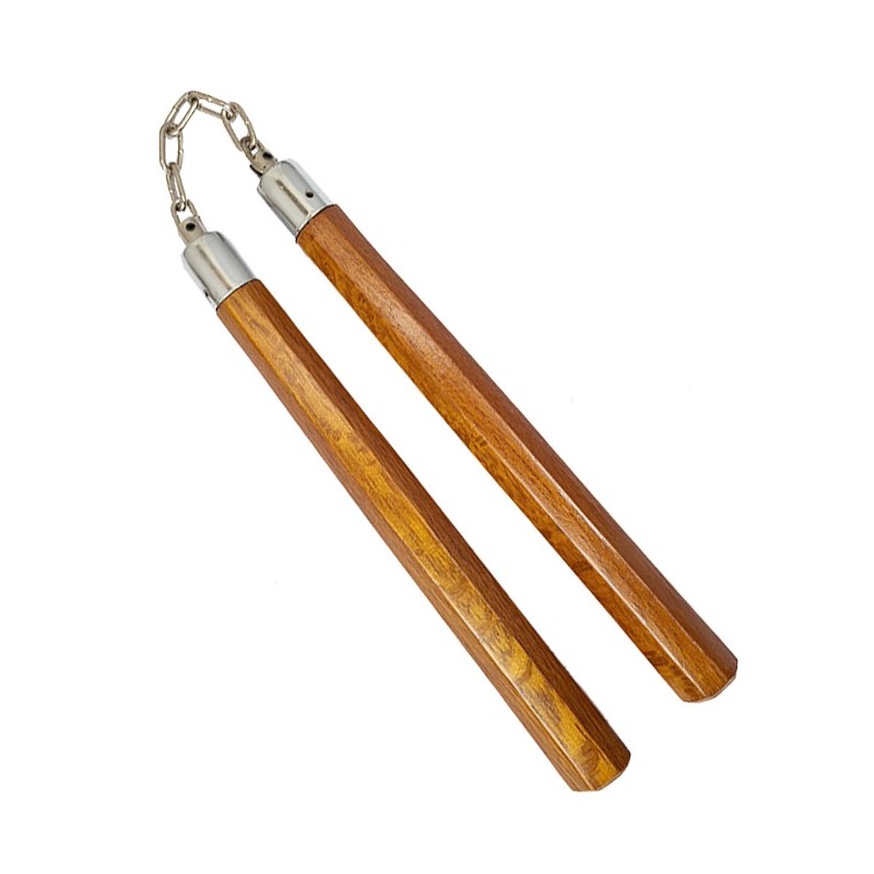 W4009G Octagon Wooden Nunchaku | 12" Ball-Bearing Martial Arts Weapon W4009G Octagon Wooden Nunchaku | 12" Ball-Bearing Martial Arts Weapon