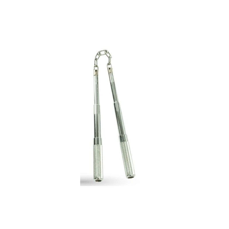 TW4010 Retrievable Chrome Nunchaku | Compact Martial Arts Weapon with Storage Bag TW4010 Retrievable Chrome Nunchaku | Compact Martial Arts Weapon with Storage Bag