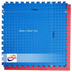 Eva Martial Arts Mat TE2035AB – 3cm Non-Slip Puzzle Mat | Red/Blue EVA Foam for Training