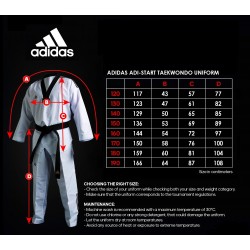 ADIDAS ADI-Start Taekwondo Uniform | Lightweight, Durable Dobok