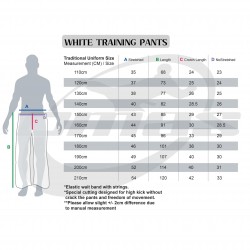 OMAS White Training Pants AB1021 – Twill Martial Arts Gear