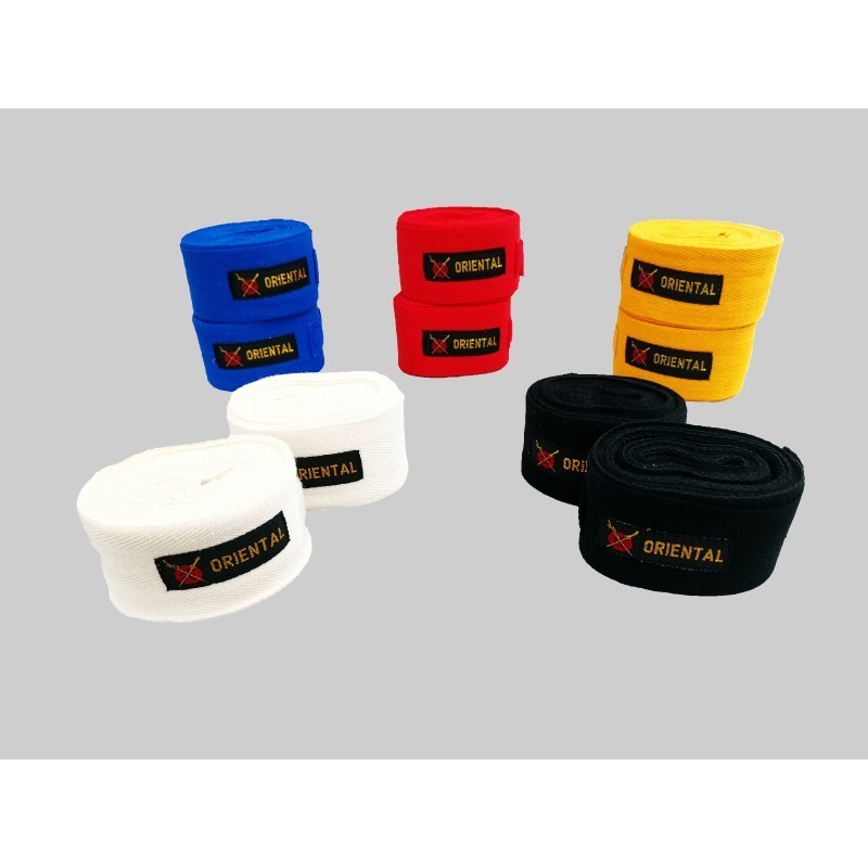 Oriental Hand Wrap P2210 – 2.5m Cotton Wraps with Velcro | Martial Arts Gear