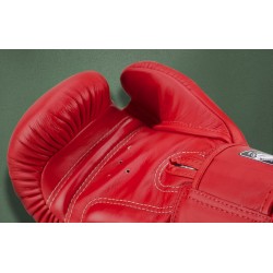 TWINS SPECIAL BGVL3 Red Boxing Gloves – 100% Leather, Velcro Wrist Strap, Training & Fight Ready