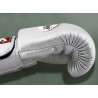 TWINS SPECIAL BGVL3 Silver Boxing Gloves – 100% Leather, Velcro Wrist Strap, Training & Fight Ready