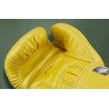 TWINS SPECIAL BGVL3 Yellow Boxing Gloves – 100% Leather, Velcro Wrist Strap, Training & Fight Ready