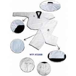 WACOKU WT Approved Black Belt Taekwondo Uniform (AT22) | Lightweight & Durable Martial Arts Gear