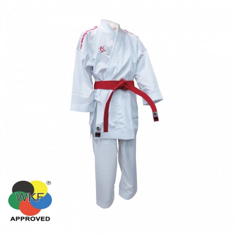WACOKU WKF Approved Kumite Gi – Lightweight Karate Uniform with Blue/Red Shoulder Stripes WACOKU WKF Approved Kumite Gi – Lightweight Karate Uniform with Blue/Red Shoulder Stripes