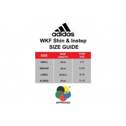 Adidas WKF Shin & Instep Guard – Full-Length Protection for Karate