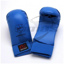 WACOKU WKF Kumite Gloves – PU Leather Mitts for Karate Competition
