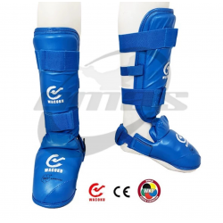 WACOKU WKF Shin & Instep Guard – Detachable Karate Protection Gear