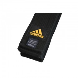 Adidas Deluxe 5CM Black Belt – Premium Martial Arts Belt for Masters & High Dan Holders