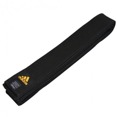 Adidas Deluxe 5CM Black Belt – Premium Martial Arts Belt for Masters & High Dan Holders