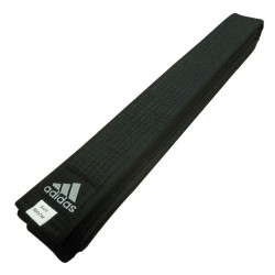 Adidas 4.3CM Training Black Belt – Durable Poly/Cotton Martial Arts Belt