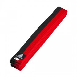 Adidas 4.3CM Poom Belt – Premium Black/Red Martial Arts Belt for Durability
