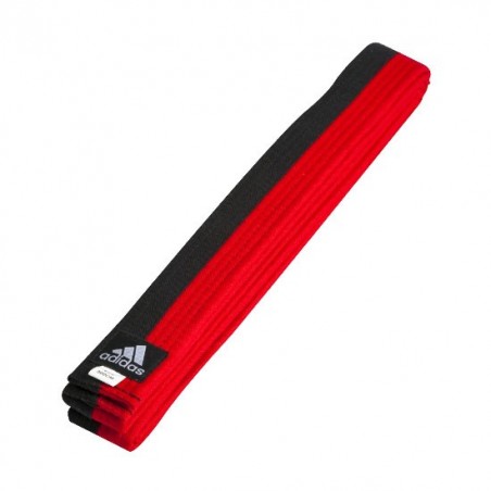 Adidas 4.3CM Poom Belt – Premium Black/Red Martial Arts Belt for Durability