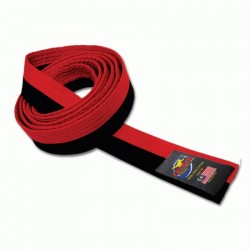 OMAS Taekwondo Poom Belt – Durable 4.5CM Black/Red Belt for Training