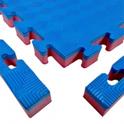 Eva Martial Arts Mat TE2035AB – 4cm Non-Slip Silat Puzzle Mat | Red/Blue EVA Foam for Training