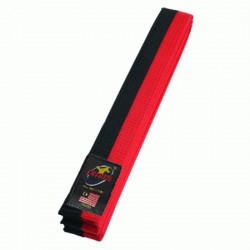 OMAS Taekwondo Poom Belt – Durable 4.5CM Black/Red Belt for Training