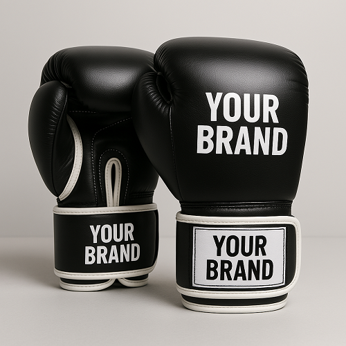 Your brand on custom made boxing glove